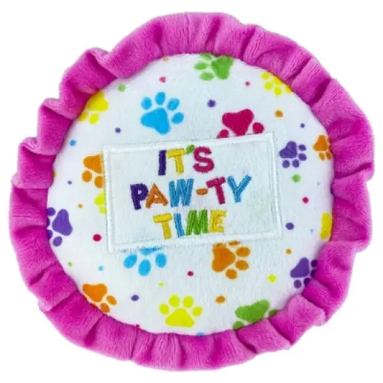 Multipet It's Paw-Ty Time Cake Dog Toy - 4.5" image {1}