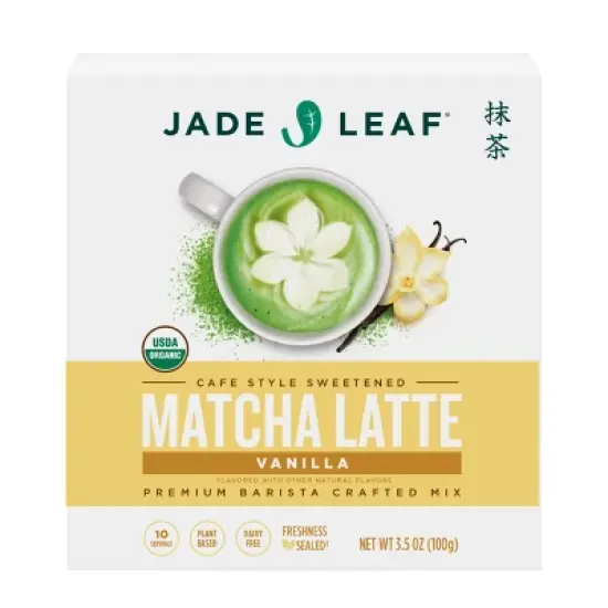 Jade Leaf Organic Vanilla Flavored Matcha Latte Mix - 3.5oz image {6}