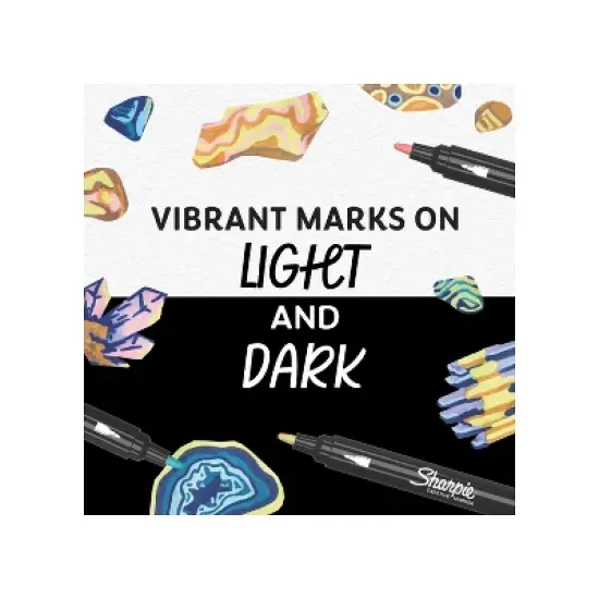 Sharpie 12ct Creative Markers Bullet Tip Water-Based Acrylic Markers Earth Tones image {4}