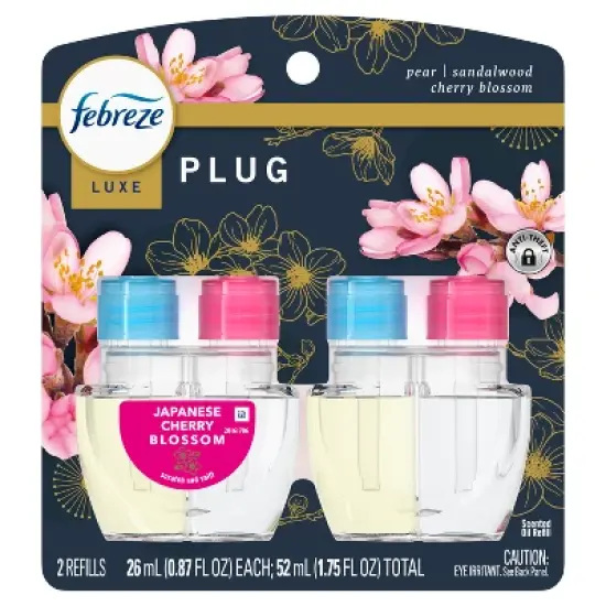 Febreze Dual Plug Air Freshener Refill Plug -Japanese Cherry Blossom - 1.75 fl oz/2pk image {11}