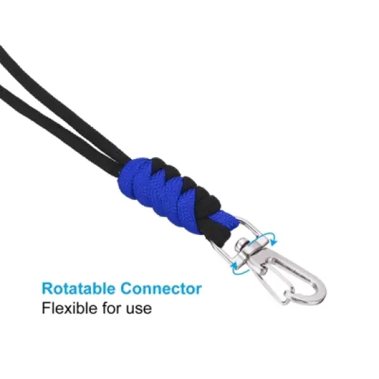 Unique Bargains Polyester Wear-resistant Lightweight ID Card Wrist Lanyard with Hook image {4}