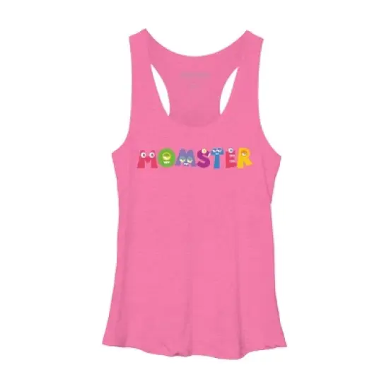 Women's Design By Humans Cute Momster Cartoon Monster By averilshop Racerback Tank Top image {3}