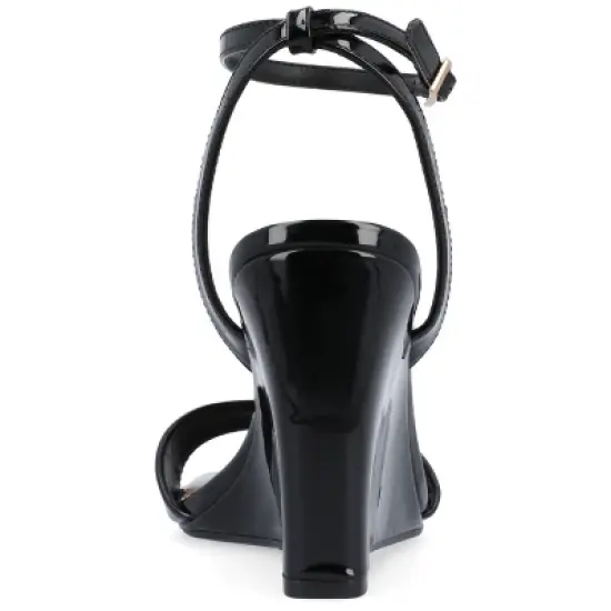 Journee Collection Womens Konna Tru Comfort Foam Mid Heel Wedge Sandals image {2}