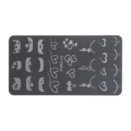 Unique Bargains Colorful Nail Art Stamp XY-DB04 Silver Tone 1 Pc image {5}