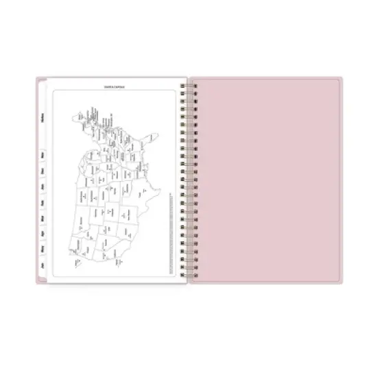 Blue Sky 5.875"x8.625" 2025-2026 Weekly/Monthly Wirebound Planner Printed Keke Pink Bow image {10}
