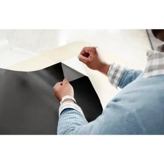 Post-it Super Sticky Dry Erase Surface, 4 x 8 Feet, White image {2}