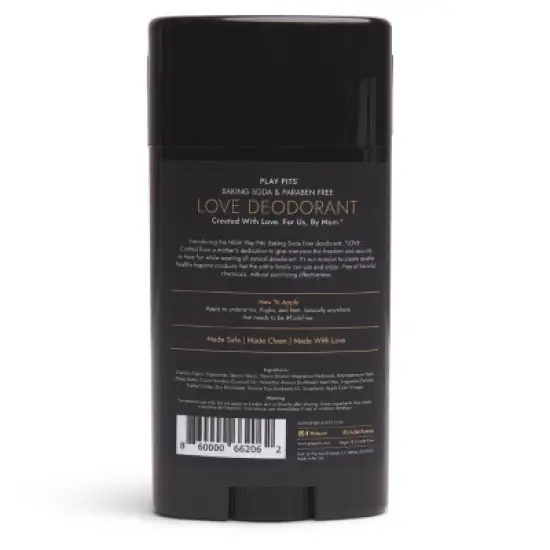 Play Pits LOVE Natural Solid Deodorant - 2.65oz image {1}
