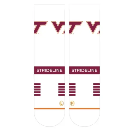 NCAA Virginia Tech Hokies Premium Knit Crew Socks - White image {1}