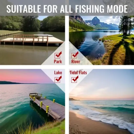 Camping Lounge Chair, Portable Folding Reclining Camping Chair with Adjustable Backrest for Indoor & Outdoor Camping Beach Hiking Fishing - ModernLuxe image {8}