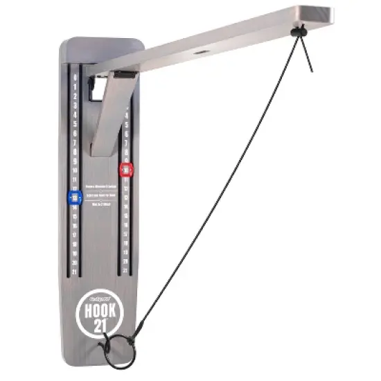 GoSports Hook 21 Wall Mounted Ring Swing Game with Foldable Arm image {7}