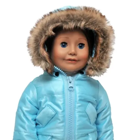 The Queen's Treasures 18 Inch Doll Complete 6 Pc Blue  Ski Wear Clothes image {5}