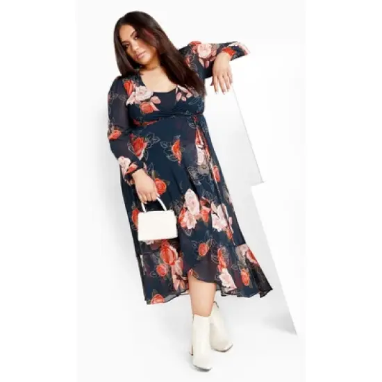 Women's Plus Size Sadie Maxi Dress - navy | CITY CHIC image {1}