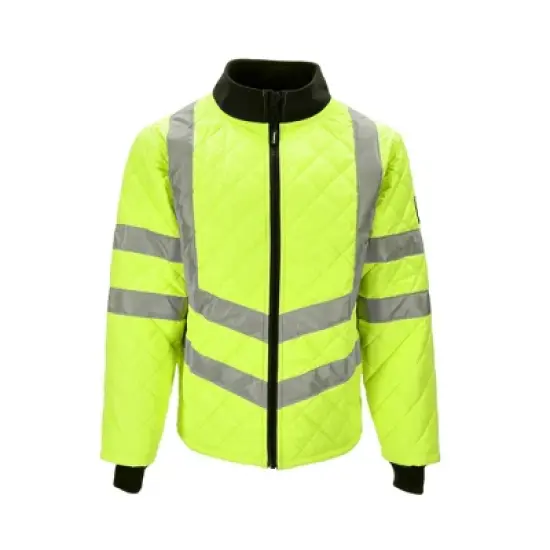 RefrigiWear HiVis Insulated Diamond Quilted Water Repellent Jacket image {6}