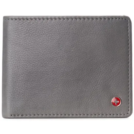Alpine Swiss RFID Connor Passcase Bifold Wallet For Men Leather Comes in a Gift Box image {10}