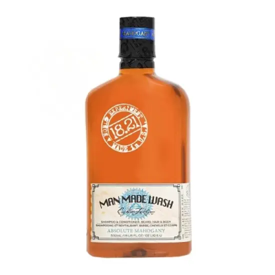 18.21 Man Made Absolute Mahogany 3-in-1 Mens Shampoo, Conditioner + Body Wash, 18 oz image {15}