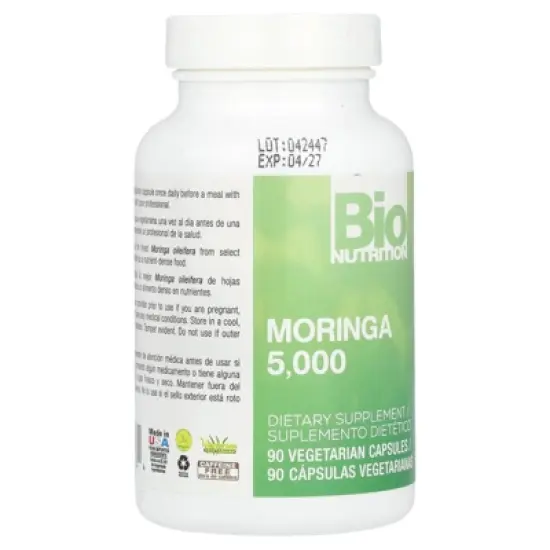 Bio Nutrition Moringa Super Food Vegi-Caps, 90 Count image {3}