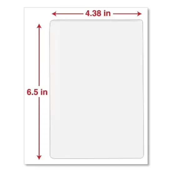 Universal Clear Laminating Pouches 5 mil 4 3/8 x 6 1/2 Photo Size 100/Box 84680 image {4}
