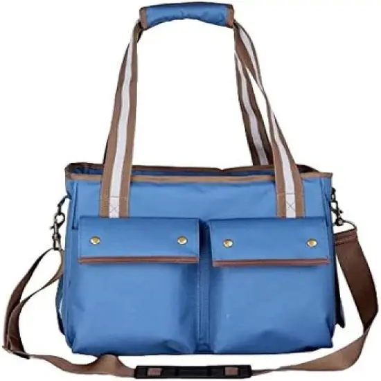 Pet Life Fashion Canvas Pet Carrier Blue-M image {2}