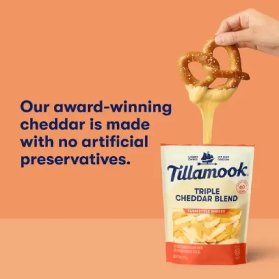 Tillamook Farmstyle Triple Cheddar Shredded Cheese - 8oz image {4}
