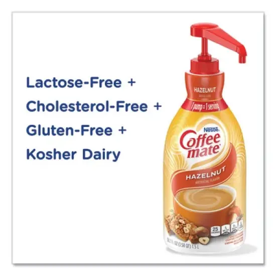 Coffee mate Liquid Coffee Creamer, Hazelnut, 1500mL Pump Bottle image {5}