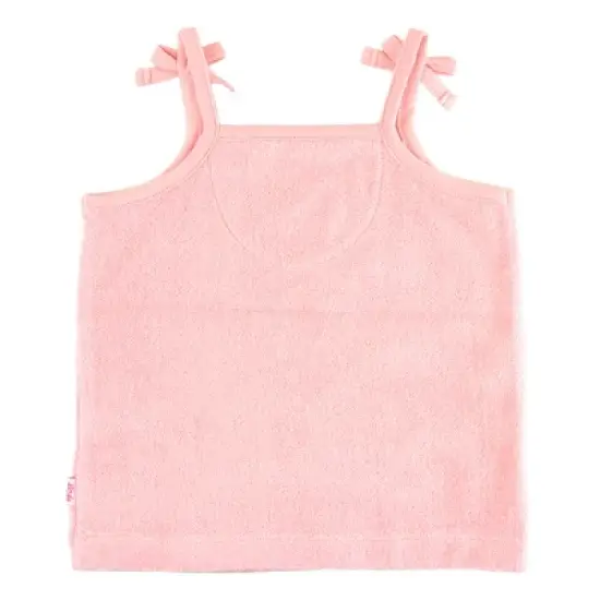 RuffleButts Girls Terry Knit Tie Tank image {1}