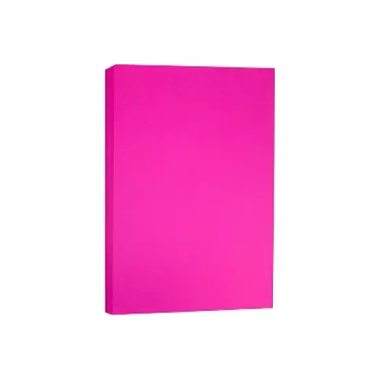 JAM Paper Ledger Matte 24 lb. Paper 11" x 17" Tabloid Ultra Fuchsia Pink 100 Sheets/Pack (16728461)  image {1}