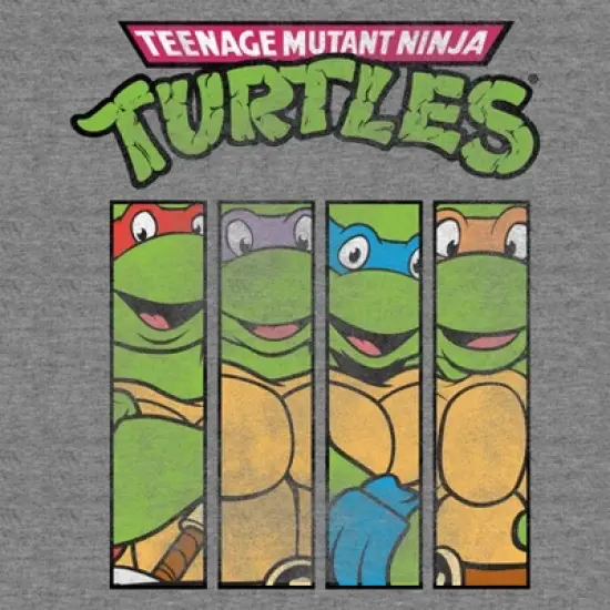 Men's Teenage Mutant Ninja Turtles Quad Short Sleeve Graphic T-Shirt - Heathered Gray image {2}