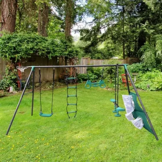 Dexmalle blackish green interesting four function swingset image {3}