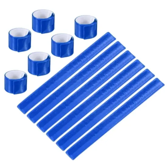 Unique Bargains High Visibility Reflective Slap Bands for Night Jogging Cycling Hiking 12 Pcs image {4}