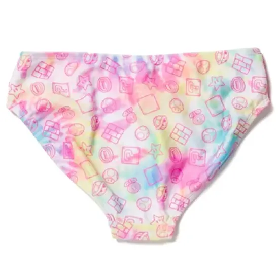 SUPER MARIO Nintendo Yoshi Toad Bowser Daisy Mario Princess Peach Girls Rash Guard and Bikini Bottom Little Kid to Big Kid image {4}