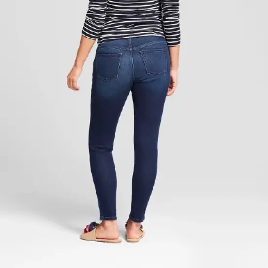 Over the Belly Skinny Maternity Jeans - Isabel Maternity by Ingrid & Isabel&trade; Dark Wash image {1}