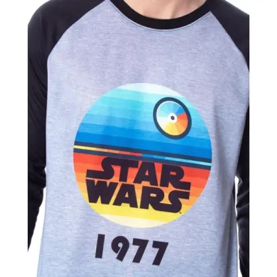 Star Wars Men's Pajamas Star Wars 1977 Raglan Shirt And Pants Pajama Set Star Wars 1977 image {1}