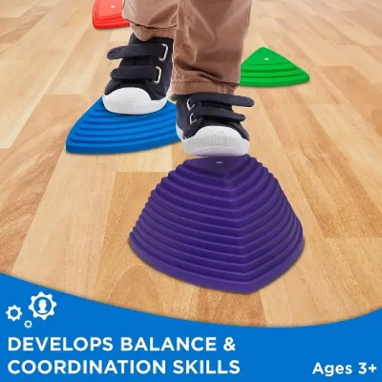Sunny & Fun Balance Stepping Stones Obstacle Course for Kids - 11 pcs. image {6}