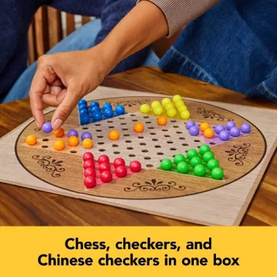 Game Gallery Chess, Checkers and Chinese Checkers Board Game Set image {2}