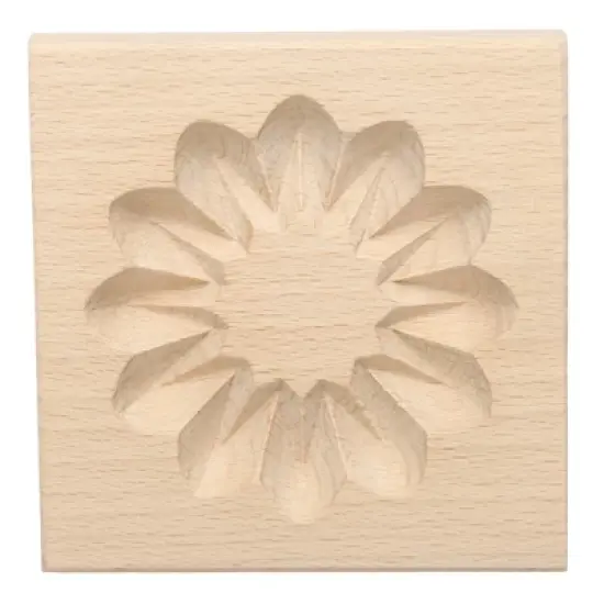 Unique Bargains Wooden 3D Carved Non-stick Vintage Baking Cookie Biscuit Mould image {18}