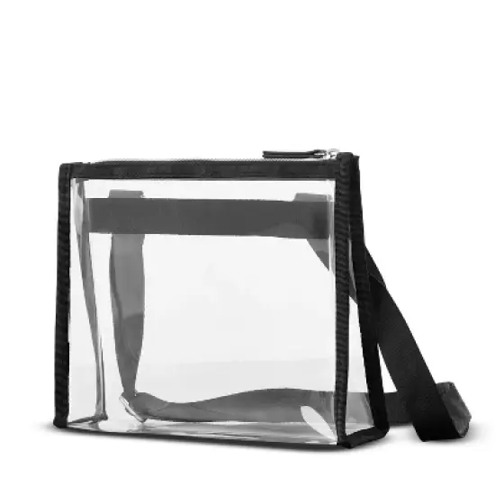 Sarah Jessica Parker Clear Crossbody Bag with Luggage Tag Set image {4}