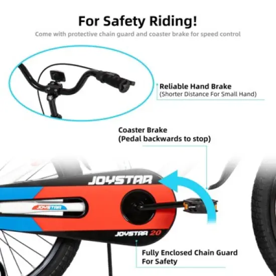 JOYSTAR Sports Kids Bike for Boys and Girls, 12 14 16 20 Inch Kids Bicycles with Training Wheels image {6}