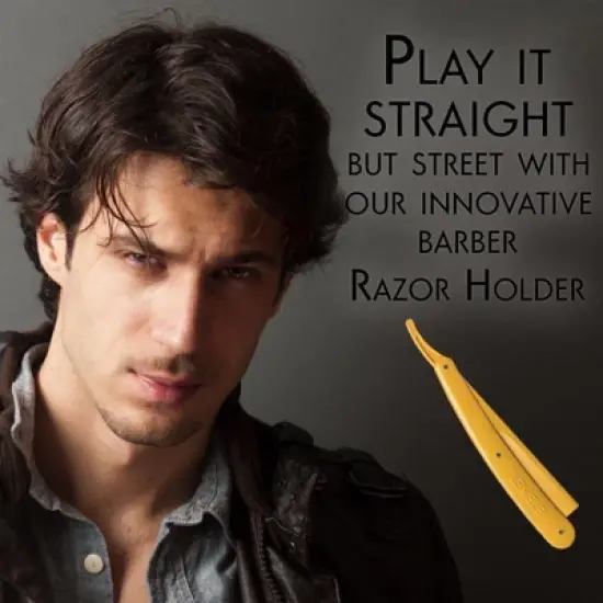 L3 - Level 3 Straight Razor Holder - Excellent Grip and Control - Precision Shaving Control - Level Three Straight Razor Holder (Yellow) image {3}