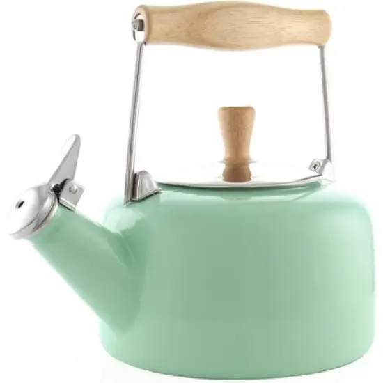 Chantal 1.4-Quart Enamel-on-Steel Sven Teakettle image {9}