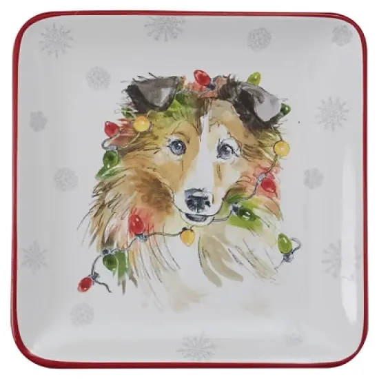 Park Designs Holiday Paws Salad Plate Set of 4 image {3}
