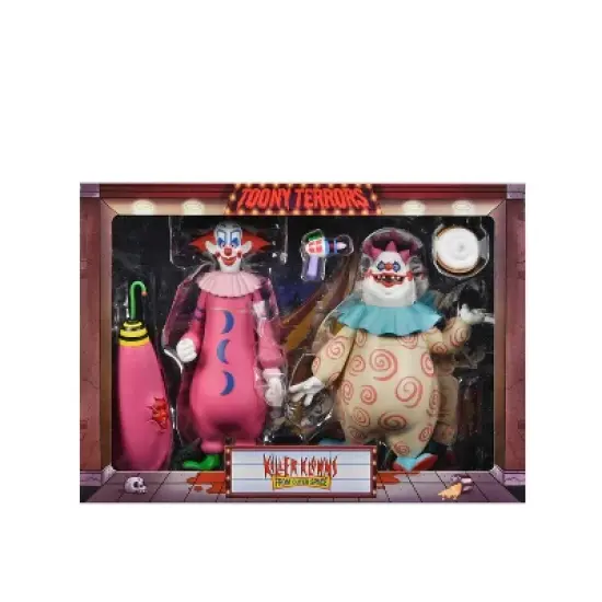 NECA Killer Klowns From Outer Space Toony Terrors Slim and Chubby 6" Action Figure - 2pk image {1}