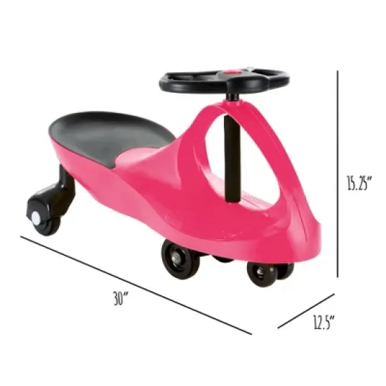 Toy Time Kids' Ride-On Wiggle Car - Pink/Black image {4}