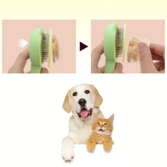 Unique Bargains Cat Head Style Pet Cleaning Brush image {4}