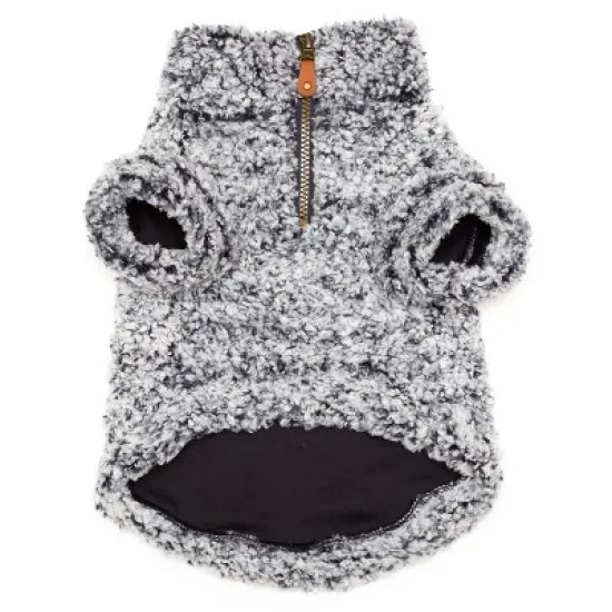The Worthy Dog Cozy Wubby Fleece Quarter Zip Pullover image {4}