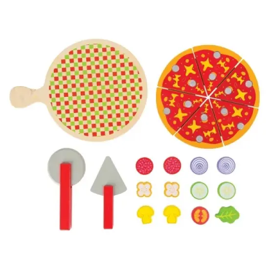 Small Foot Cuttable Pizza Wooden Playset image {3}