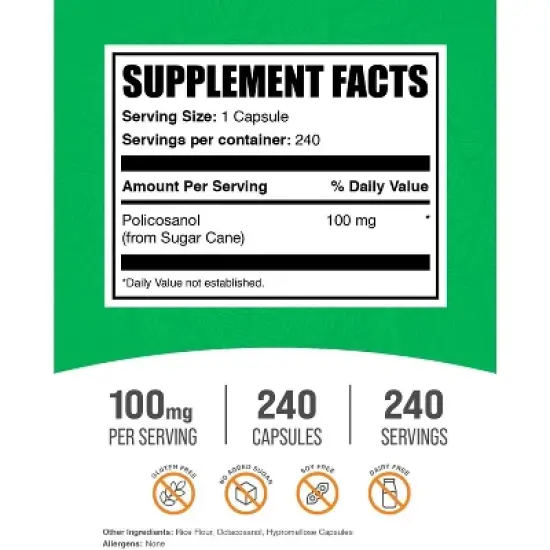 BulkSupplements Policosanol Capsules image {1}