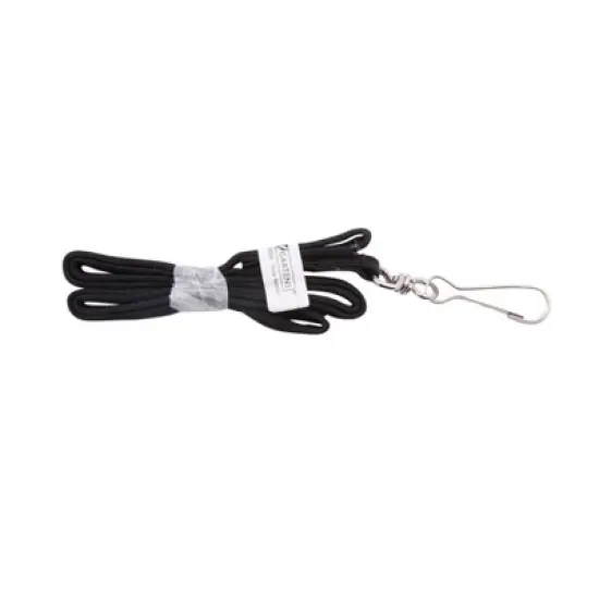SICURIX Hook & Loop Breakaway Safety Lanyard, Flat Style, Black, Pack of 12 image {2}