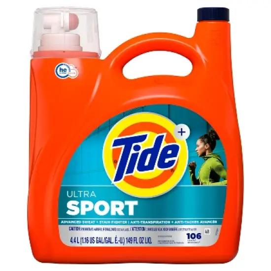 Tide Plus Febreze Sport Active Fresh High Efficiency Liquid Laundry Detergent Soap image {10}