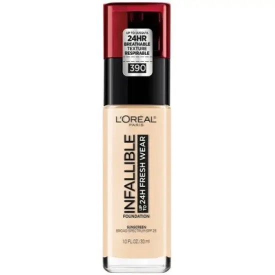 L'Oreal Paris Infallible 32HR Fresh Wear Foundation with SPF 25 - 1 fl oz image {35}