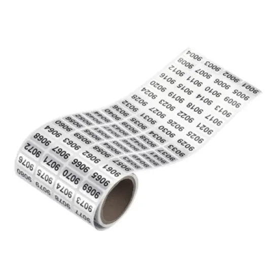 Unique Bargains Office Warehouse Self-Adhesive Consecutive Number Sticker Labels image {13}